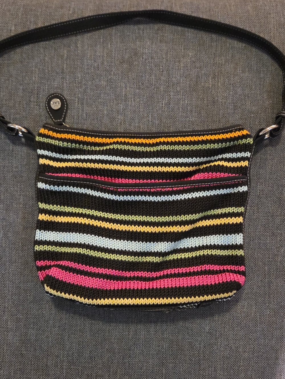 The Sak Black Knit Vintage Purse